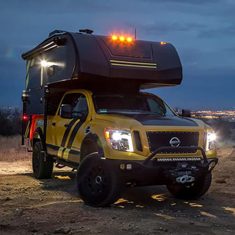 Внедорожных скольжение на пикапе Camper туристский прицеп для продажи