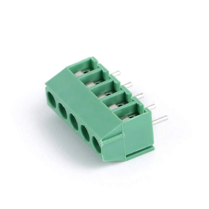 3.5mm Pitch Screw Terminal Connector 2 Pin 3 Pin Straight Copper Green PCB Terminal Blocks