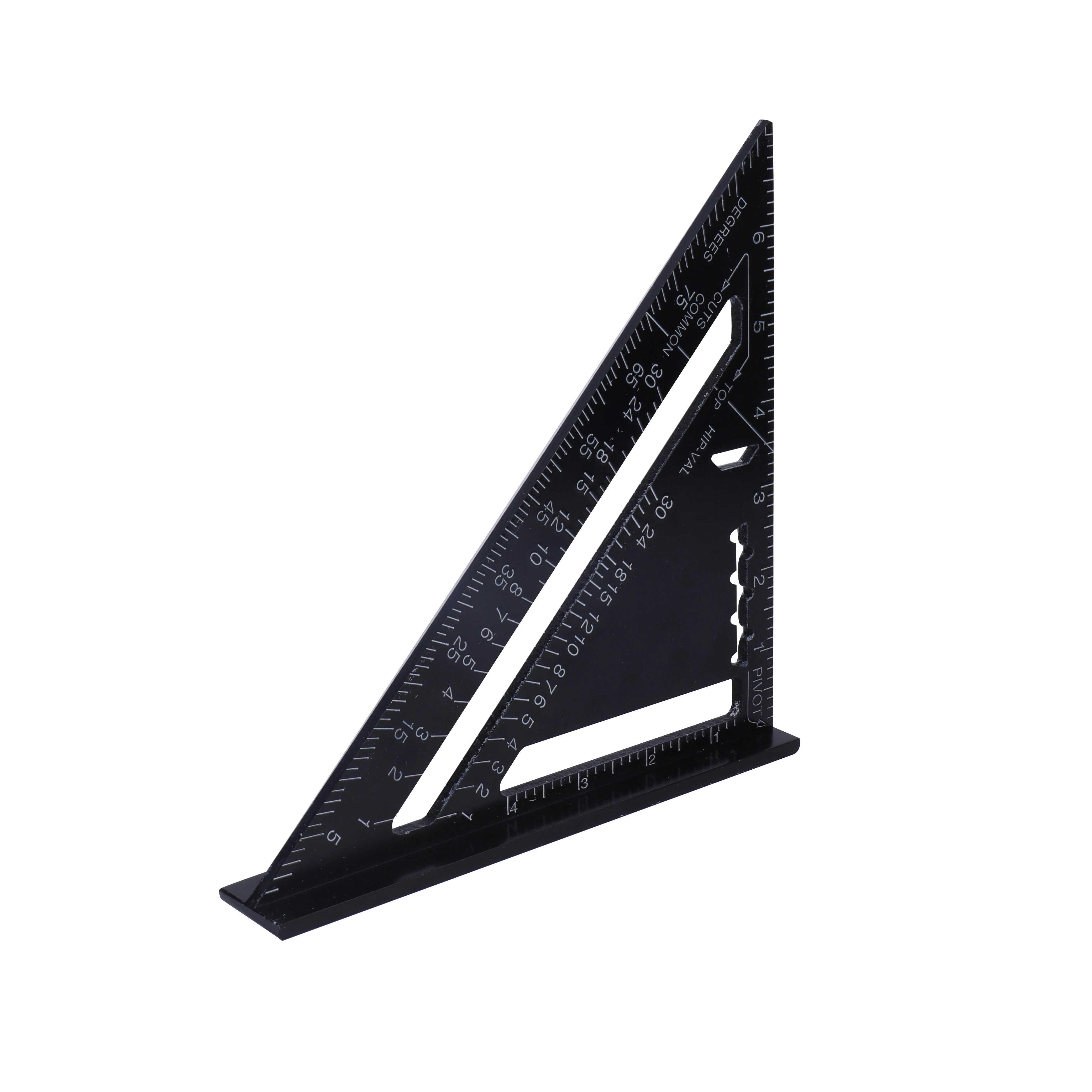 7 Inch Aluminum Alloy Imperial Triangular Measuring Ruler Woodwork Speed Square Triangle Angle Triangular Rule
