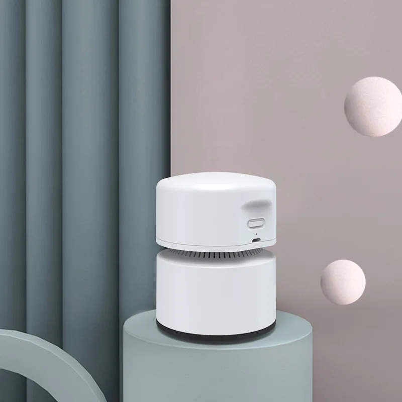 2022 New Portable Dry Dust Sweeper Small Office Desktop Vacuum Cleaner Table Mini Desk Vacuum Cleaner 1800mAh for Home/ Office