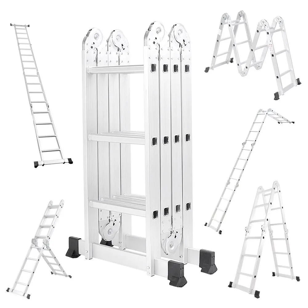 Multi-Purpose Ladder For Construction Safe  Portables Ladders Folder, Multi-function Foldable Ladder