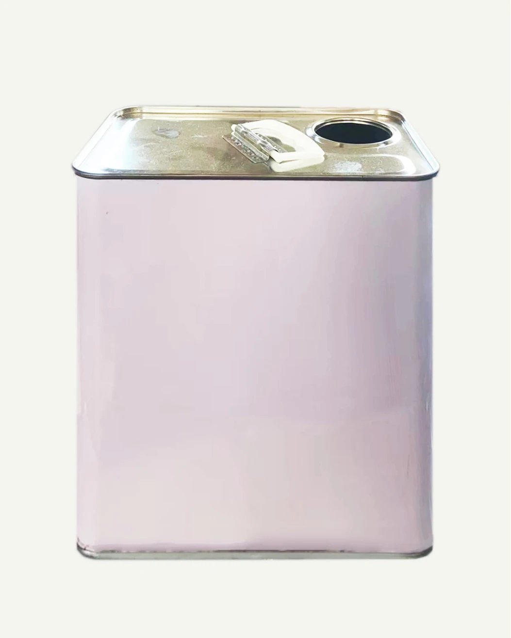 factory 2.5 Liter Square Metal Bucket Tinplate Can Drum With Plastic Lid For Motor Oil plain color or printed design