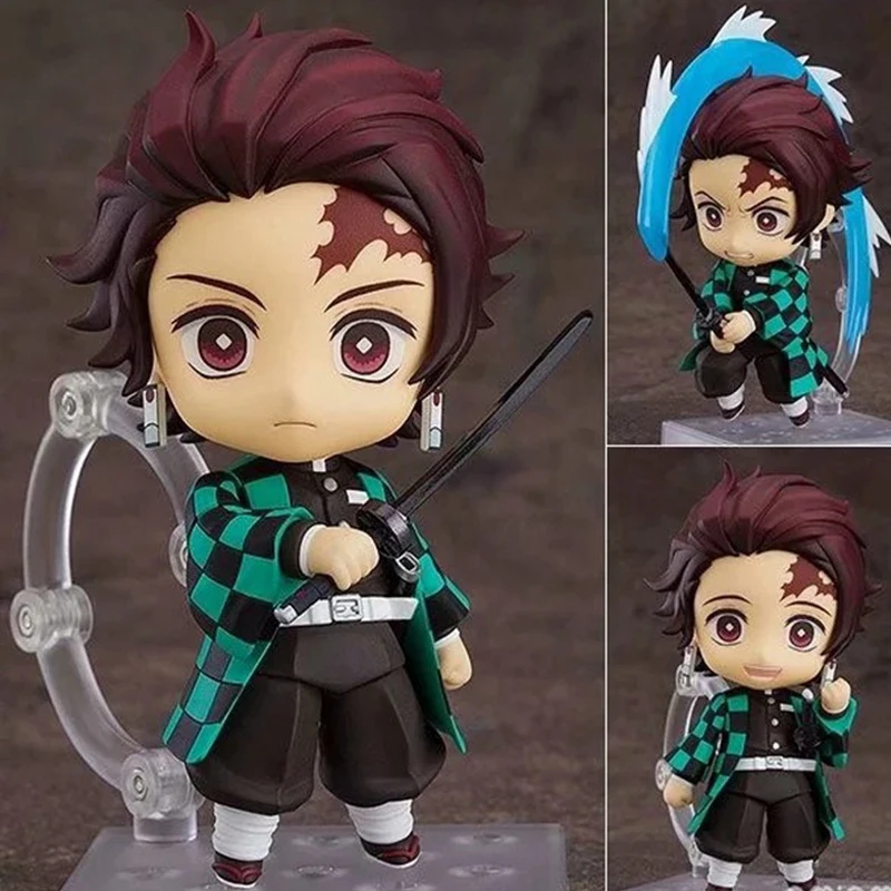 10 cm Q versions Anime toys Agatsuma Zenitsu Demon Slayer action figure Kamado Nezuko Kamado Tanjirou