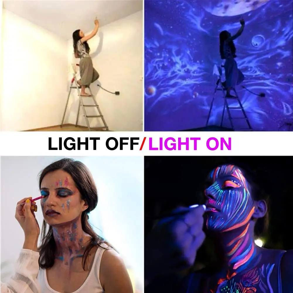 395-405NM 10W Outdoor IP66 Waterproof  UV LED Flood Light  with Plug ,  10W UV Led Black Light