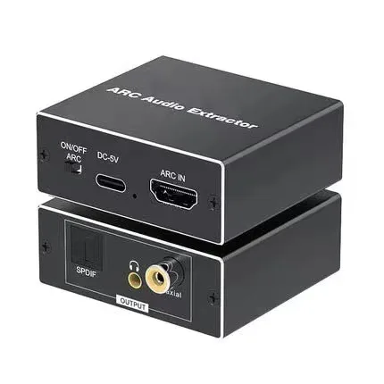 HDMI ARC to Optical Toslink SPDIF Stereo Audio Converter Adapter Extractor