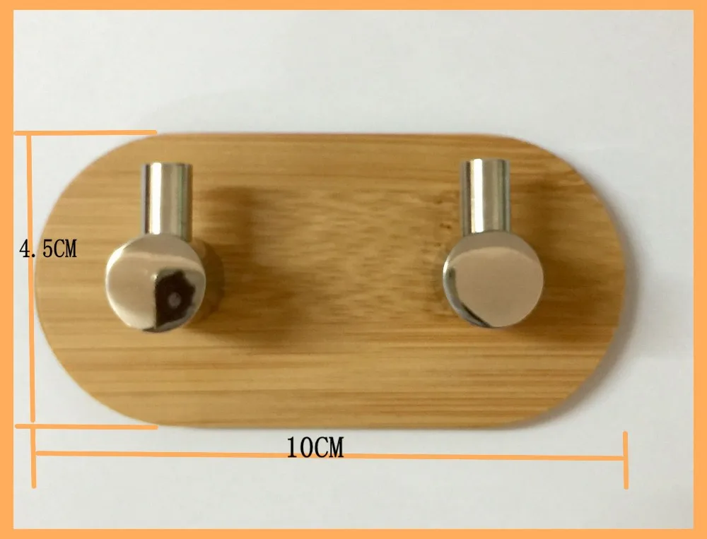 
Factory Price Bamboo 3M Hooks Heavy Duty Wall Hooks Hangers Waterproof Stainless Steel Hooks 