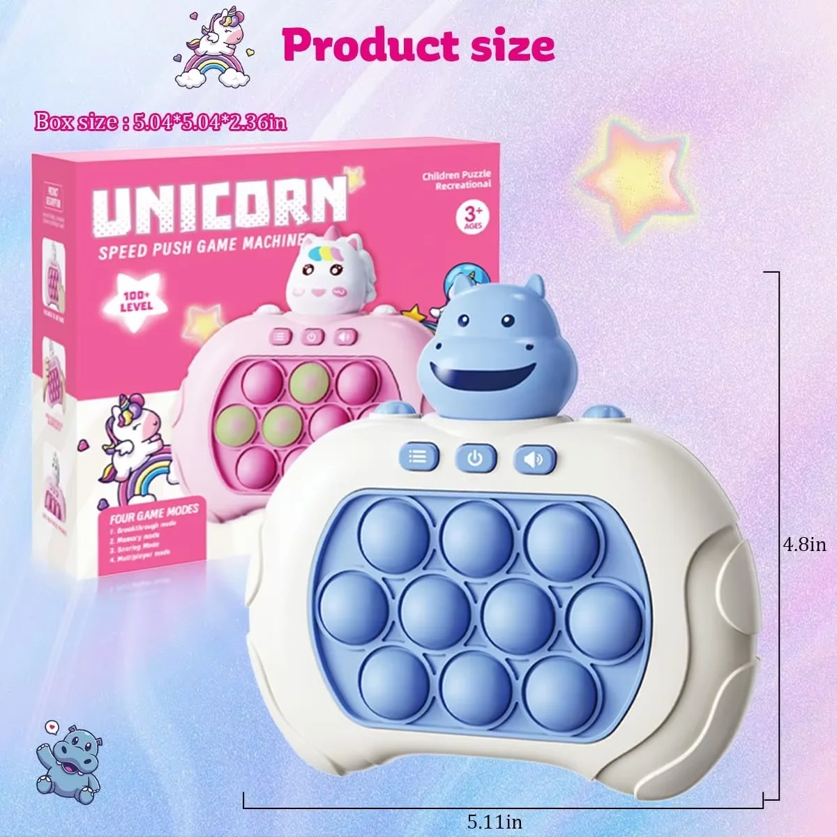 Popular Wholesale Cheap Electronic Handheld Console Game Pop Push Press Fidget Toy for Kids Adults