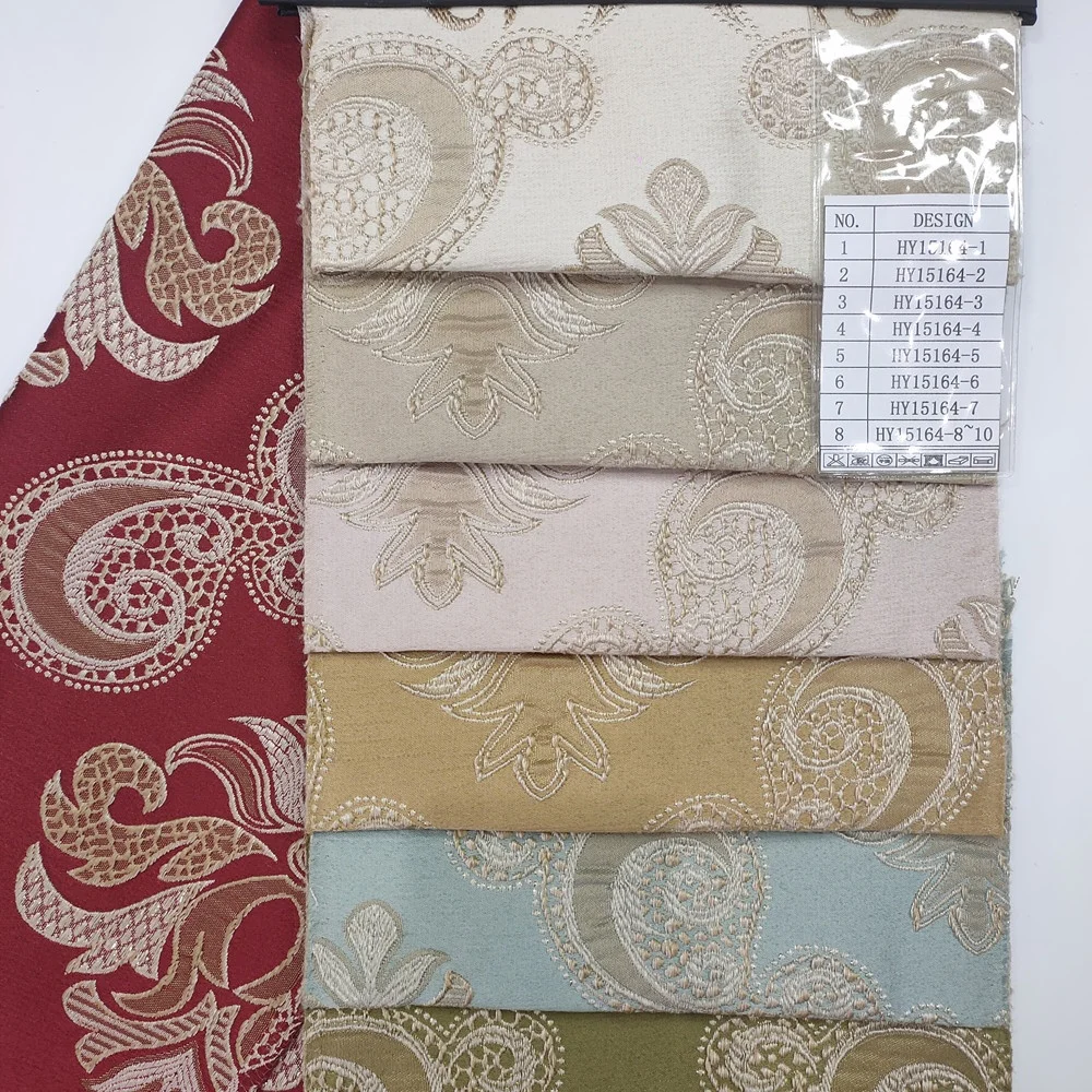 Classic design style high quality Russian brocade jacquard curtain fabric for living room