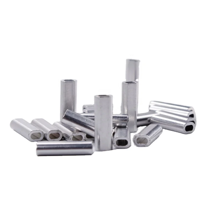 Aluminium Double Sleeve/8 Type Aluminium Crimp for for longline fishing gears and commercial fishing gears