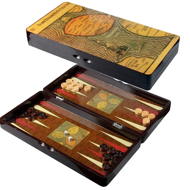 New Play Chessboard Luxury Chess Game Set Chess Pieces Backgammon Checkers Wooden Chess Board Games Set