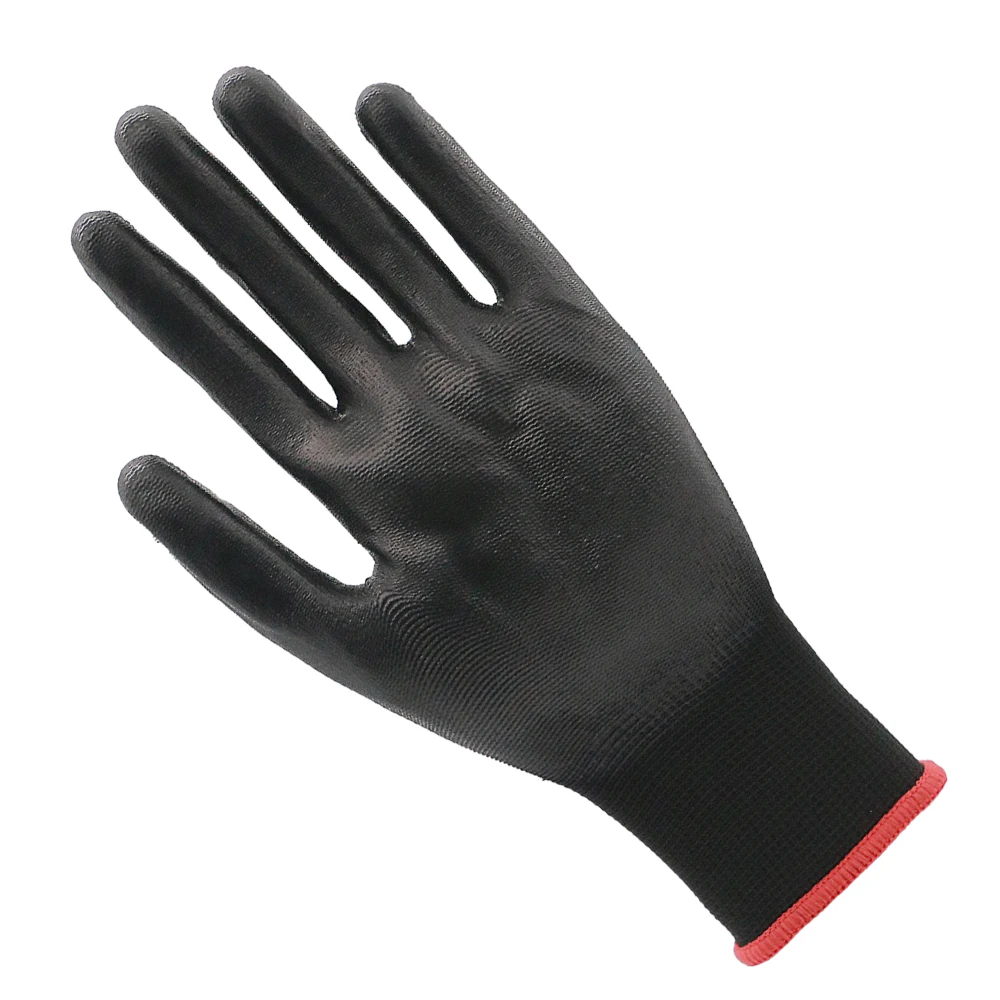 ENTE SAFETY Industry Polyester Lining Knitted Gloves PU Coating Anti-Slip Breathable Construction EN388 4141X Work Gloves
