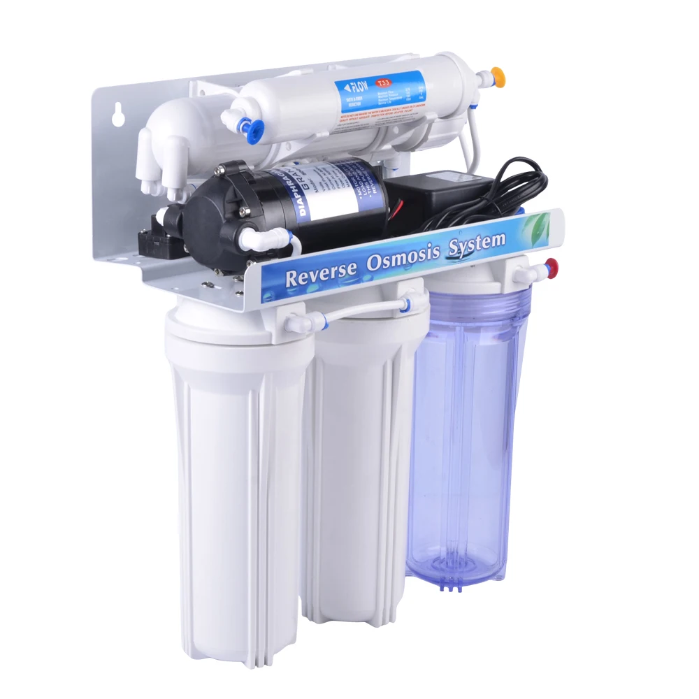 5-8 stage ro water filter system for water treatment with 3G 4G plastic pressure tank