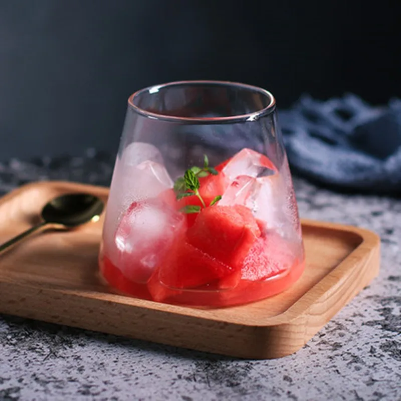 Amazon best-selling Mount Fuji Beer Glass 360ml Creative Milk Cup Transparent Borosilicate Glass Japanese Fujiyama Creative Cups