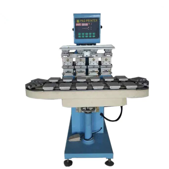 4 Color Tampografia Pad Printing Machine for Toy Golf Ball Plastic Product Tampo Printing Machine
