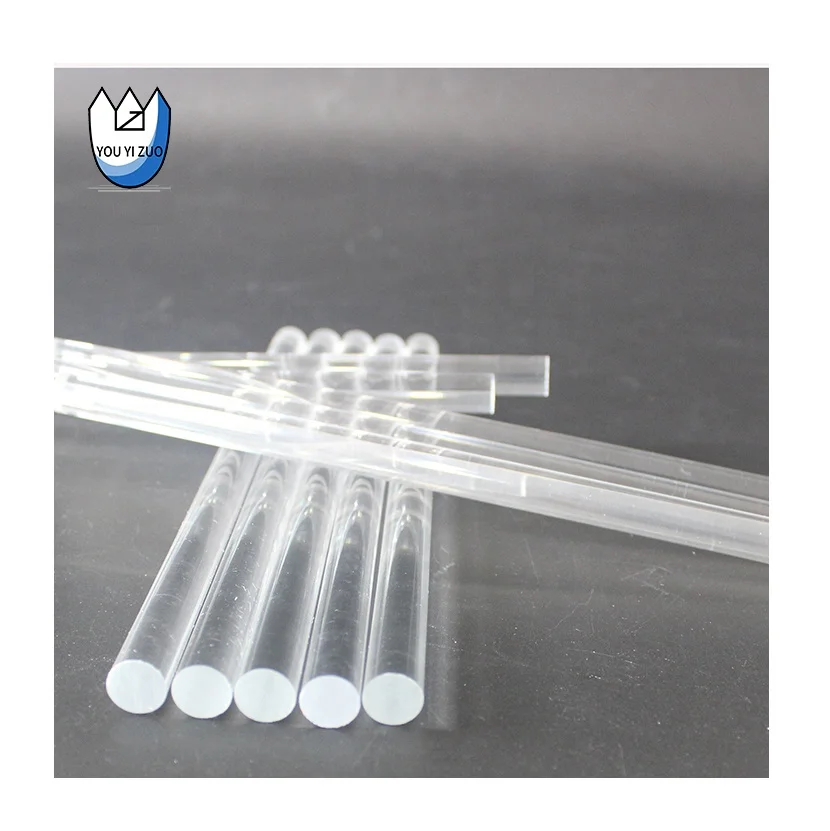 YOUYIZUO 10Mm Diameter Transparent  Plastic Rod Bar Table Clear Acrylic Stick Round Rod  For Flag