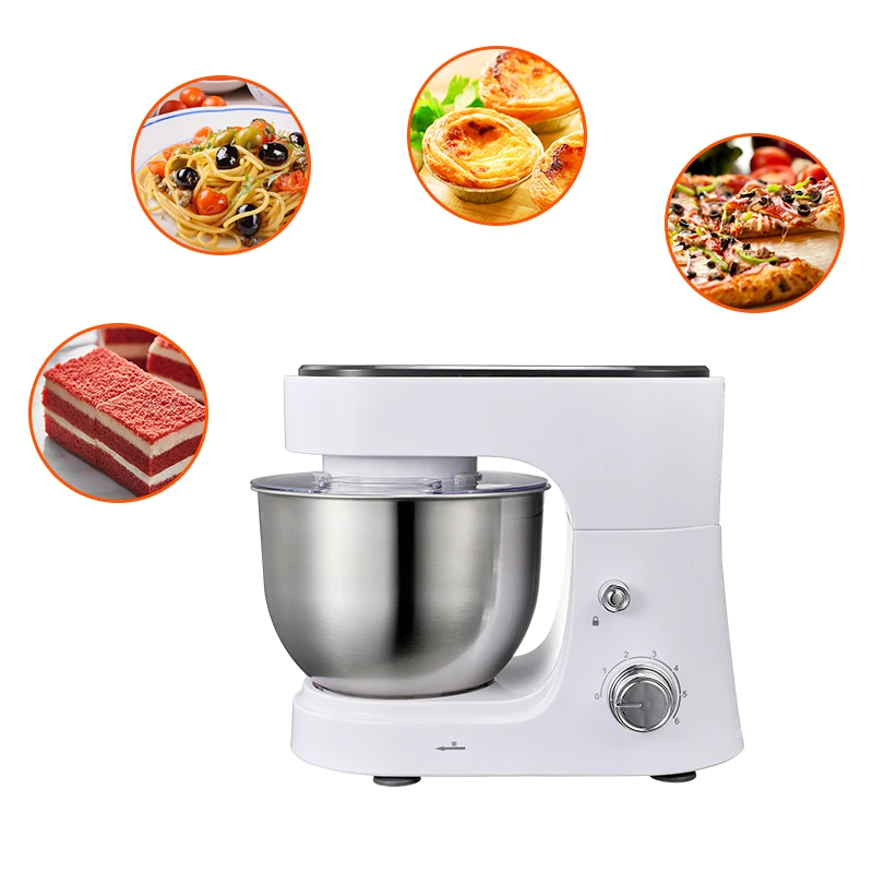 Electric egg batidora machine 6 seep 800w stand mixer for bakery food mixer 4 in 1 home planetary mixer