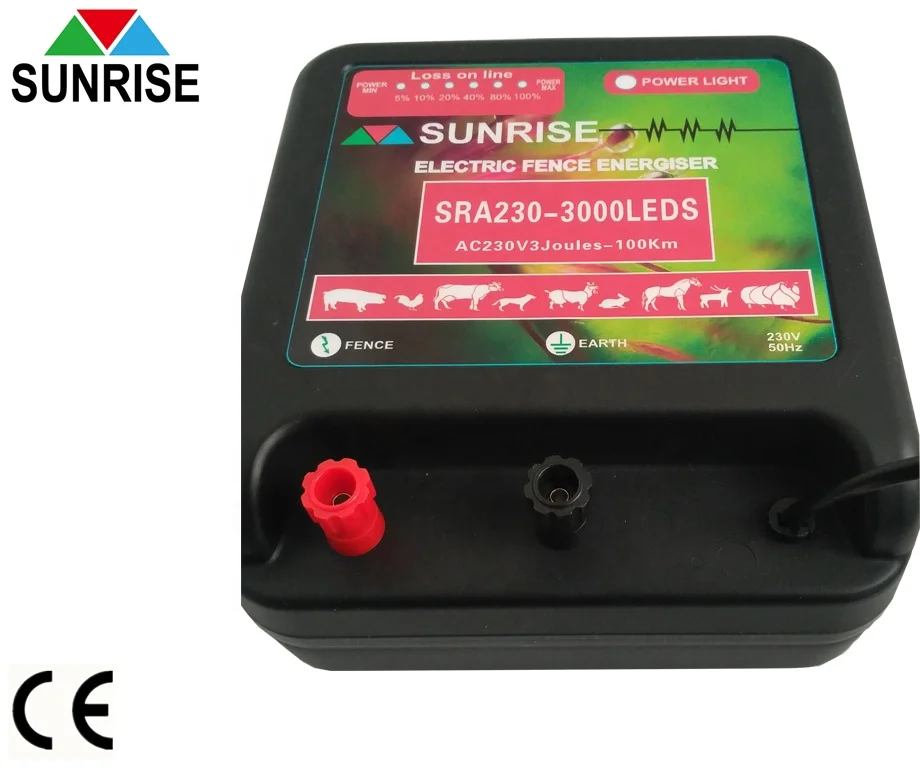 Powerful  electric fence energizer with EU Plug,UK plug,AU plug