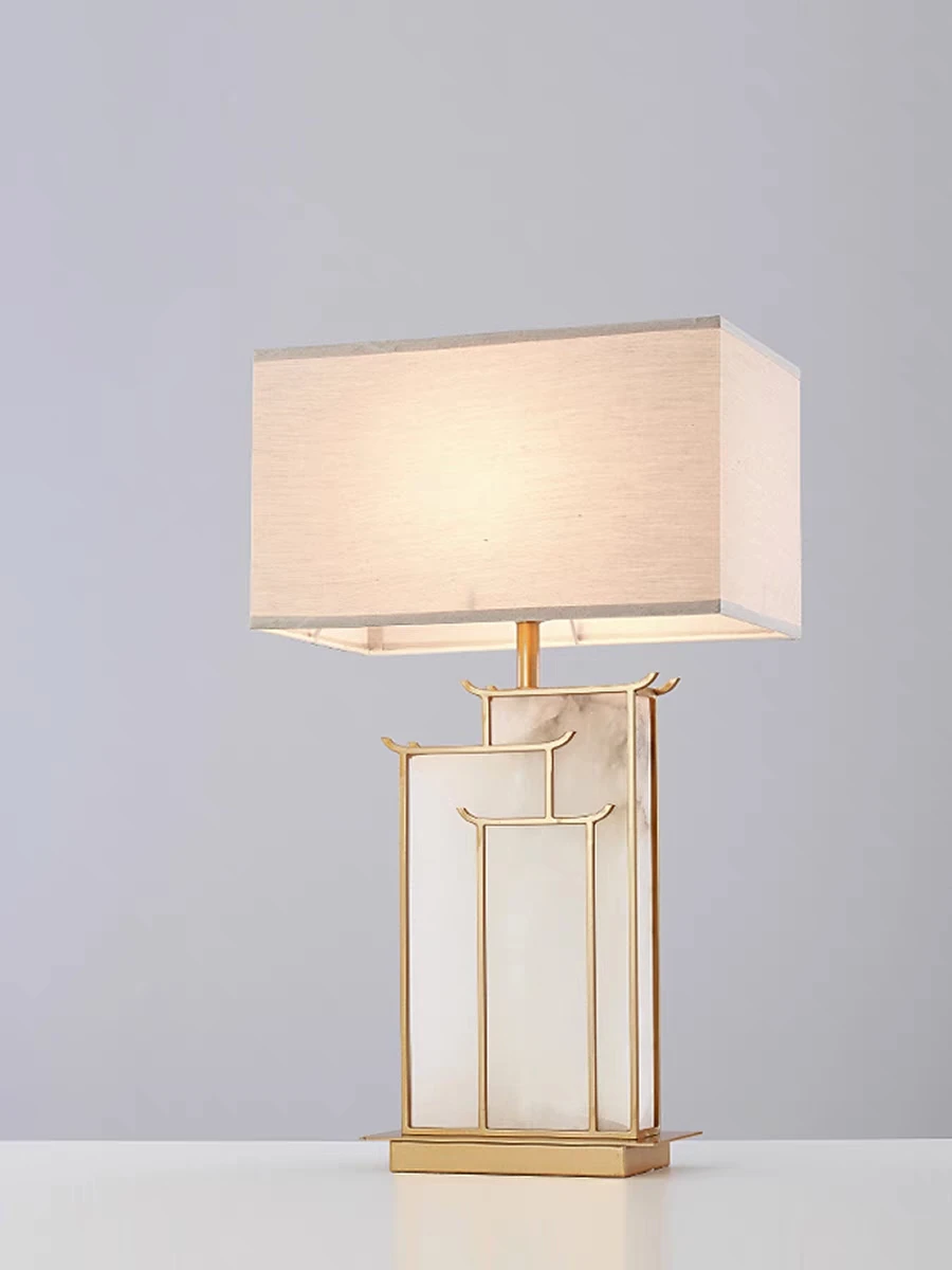 Vintage Style Fabric Living Room Desk Lamp Table Lamp for Bedroom