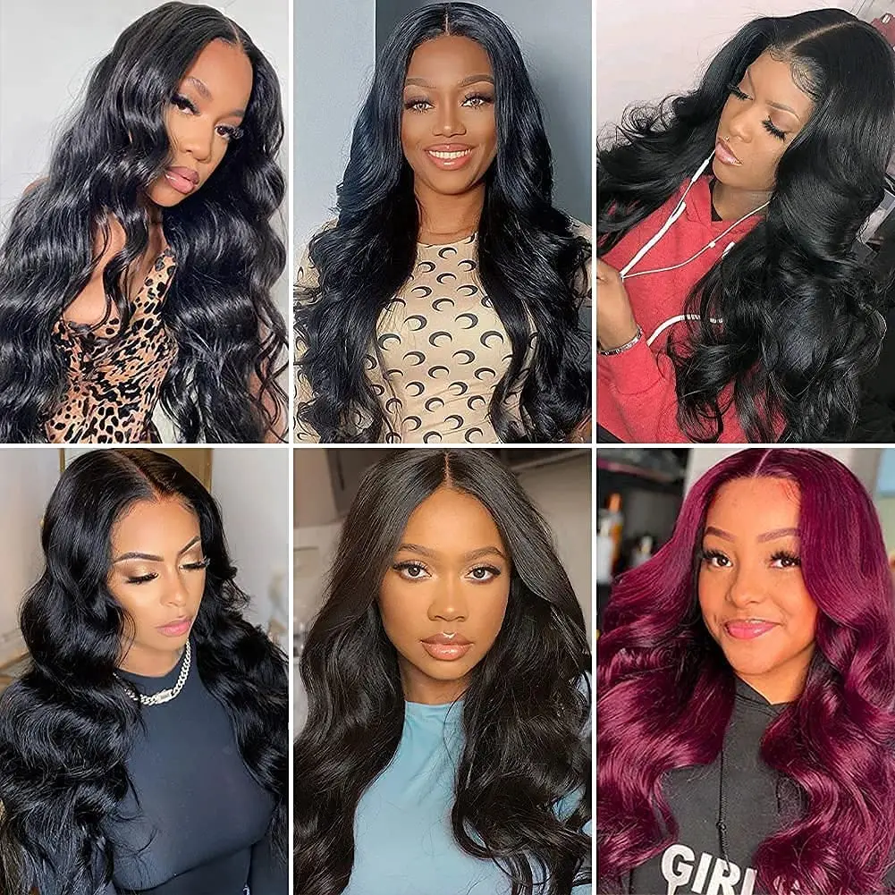 Cheap Body Wave Human Hair Wigs Brazilian Virgin Hair 13X4 Full HD Lace Frontal Wig Body Wave Lace Front Wigs For Black Women