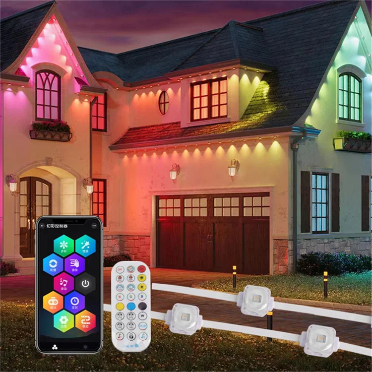 24V IP67 30000 hours waterproof LED module pixel eave lighting permanent holiday christmas lights