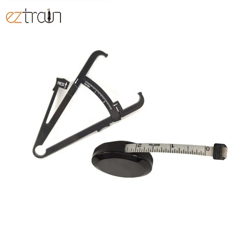 Plastic Fat Caliper Body Fat Meter With Measuring Tape For Measuring Fat Skin Folds