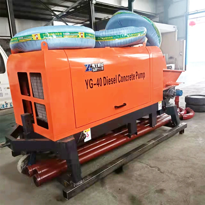 20m3\/h Diesel Engine Concrete Line Pump,Trailer Mounted Concrete Pump Concrete Mixer and Pump