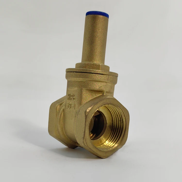 brass gate valve with inner lock triangle key water pipe water meter front anti-theft lock valve