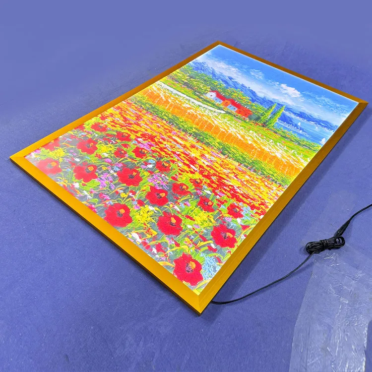 A1 A2 A3 A4 LED Snap Frame Light Box Restaurant Menu Poster Frame LED Advertising Sign Light Box