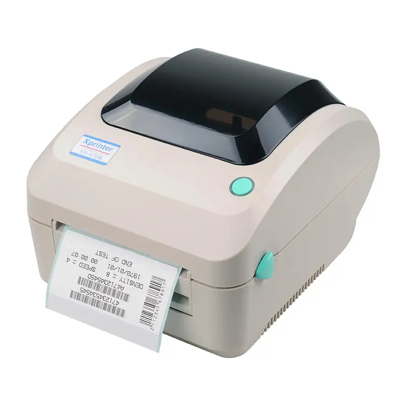 JEPOD XP-470B 4inch high quality clothing tags supermarket price sticker printer new thermal bar code QR code label printer