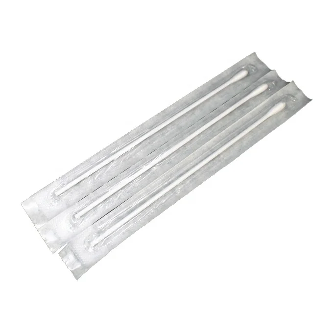 Disposable Medical Sterile Individually Wrapped Plastic Stick Wooden Stick Cotton Swab