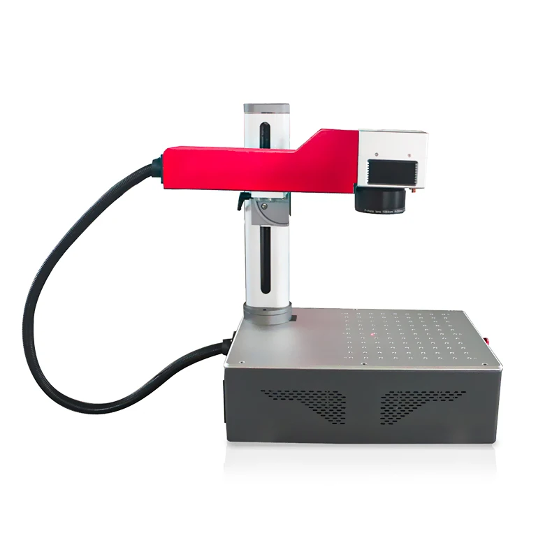Mquina Grabado Laser 20w 30w 50w Fiber Laser Marking Machine for Metal Pvc Card Wire Cable Pipe