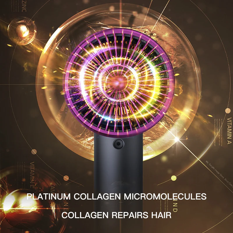 2021Factory Best Selling High Quality  Professional 2 Speeds 3 Hair Dryer Rotating Rechargeable Hair Dryer Heat Hair Blow Dryer