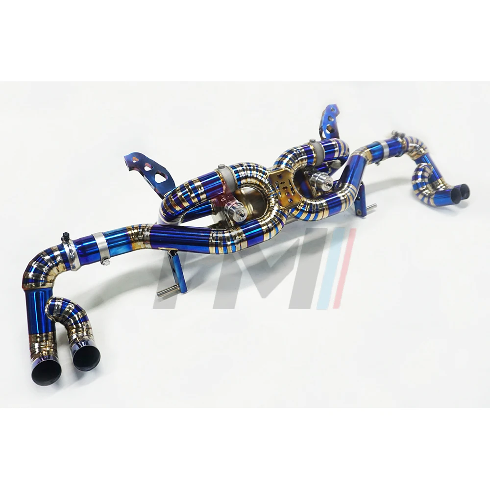 TM performance High Quality 1.5mm Thick Titanium Exhaust System AU DI R8 V10 Catback 5.2L 2015+