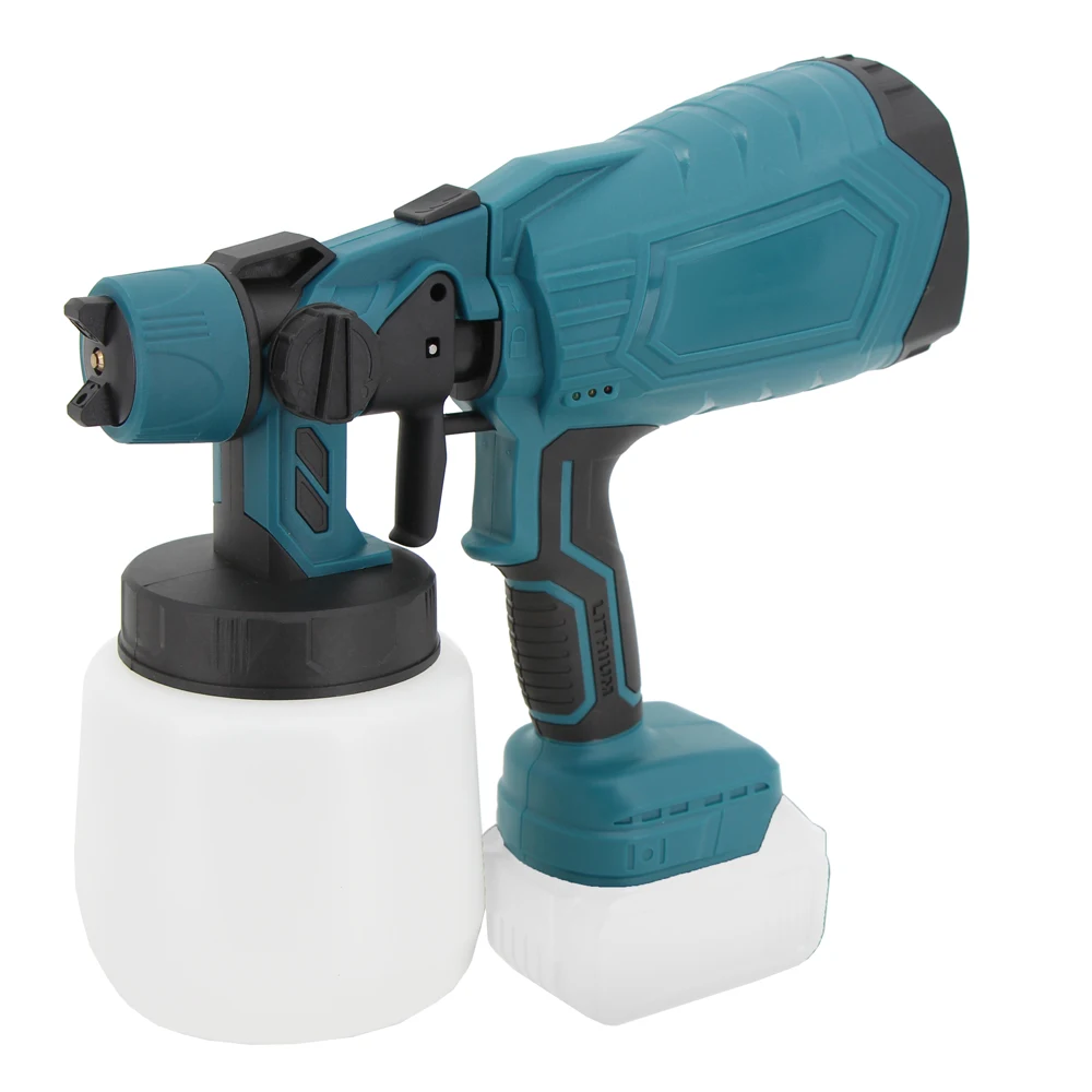 600W 1000ml Electric Cordless Sprayer Rechargeable Lithium Battery Paint Machine Airbrush Furniture Steel Coating Sprayer