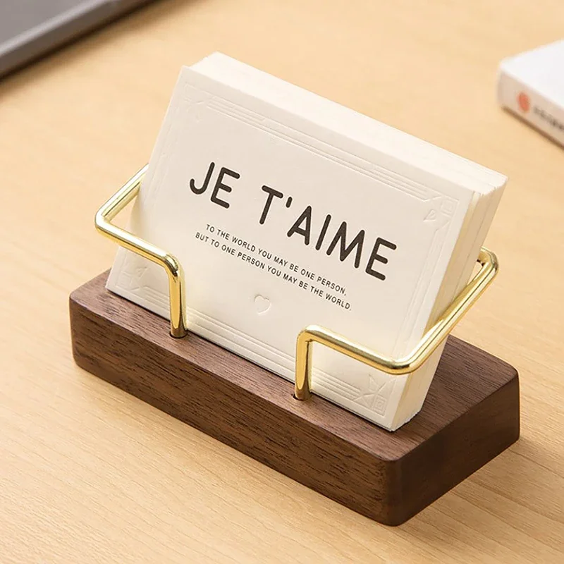High-end Front Desk Business Card Display Wholesale Storage Creative Table Face Card Holder Business Card Box