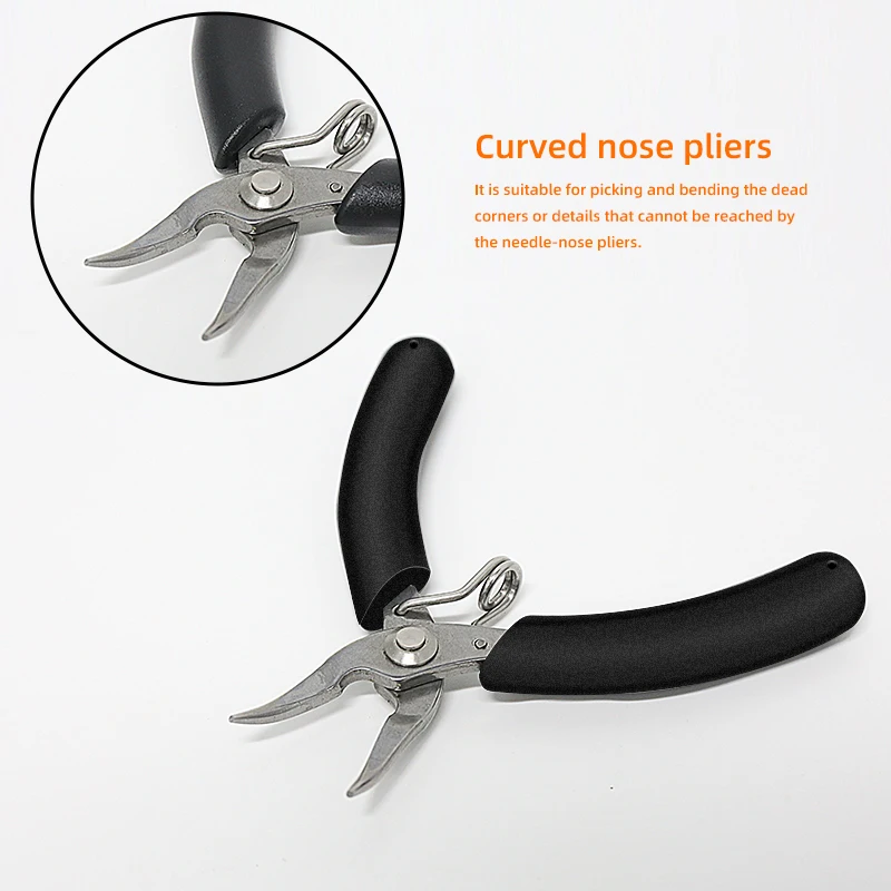 KUAIQU Pliers YTH-501C 4inch Mini Hand Tool Nippers Gripping Bending Jewelry Making Supplier Pliers Round Nose Plier