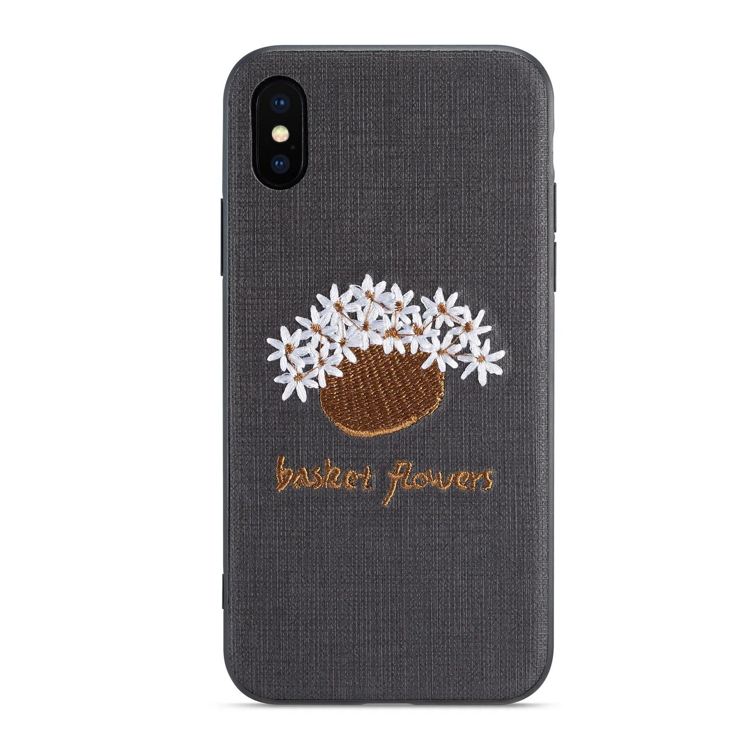 2020 Hot Sale Tpu+ Nylon Custom Embroidery Phone Case Mobile Phone Case For iPhone