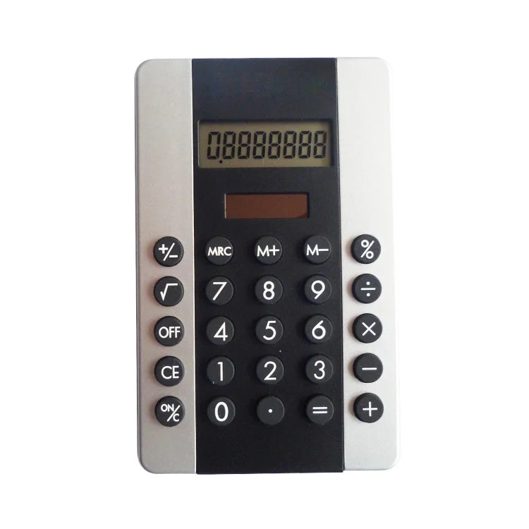 Top Selling Promotion Gifts 8 Digit Dual Power Super Thin Calculator