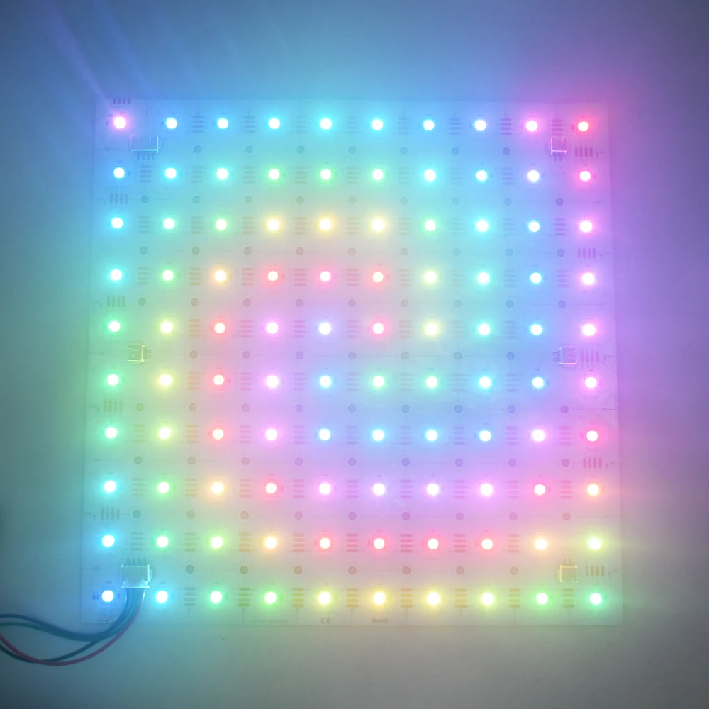 VH LIGHTING RGB LED Digital Flexible Individually RGBIC Addressable Panel Light 100 Pixels Module Matrix led sheet light