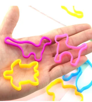 NEW DESIGN TPR Manufacturer Wholesale Elastic Custom Animal Rubber Band unicorn Shaped Bracelets for