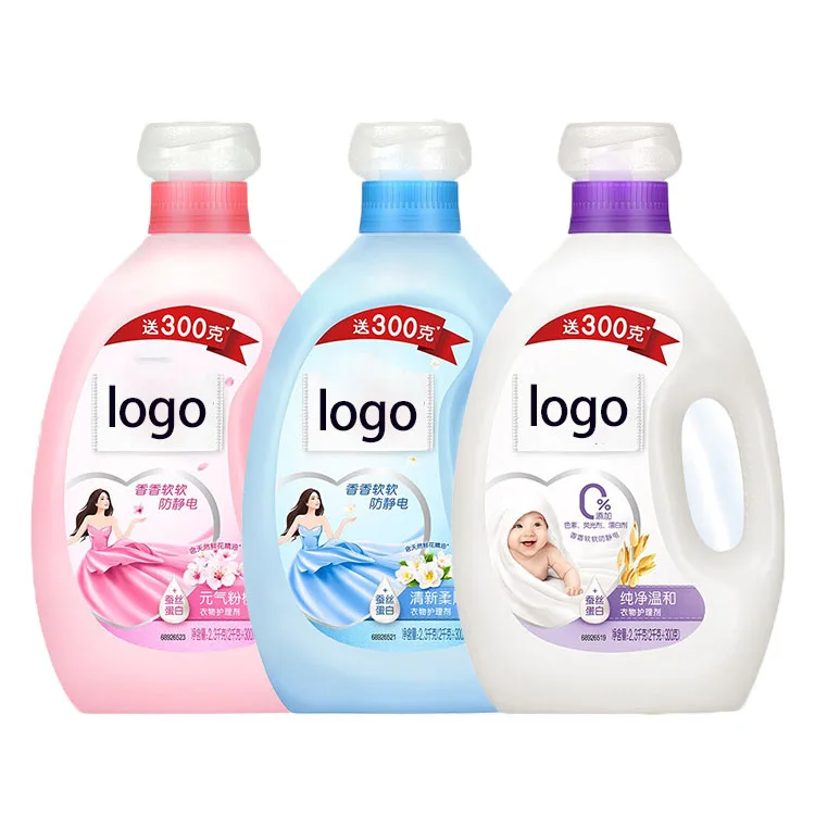 2.5 Litres 1 Gallon Natural Eco-Friendly Plant-Based Detergent Laundry Odor Remover Parfum Fabric Softener Liquid