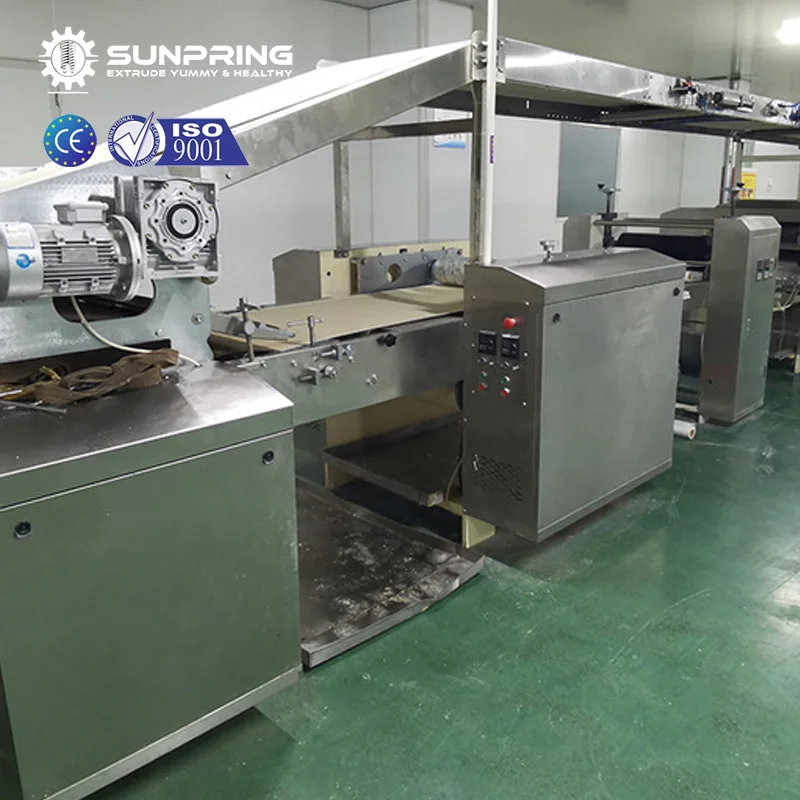 SUNPRING wafer biscuit production line pop biscuit making machine equip biscuit make