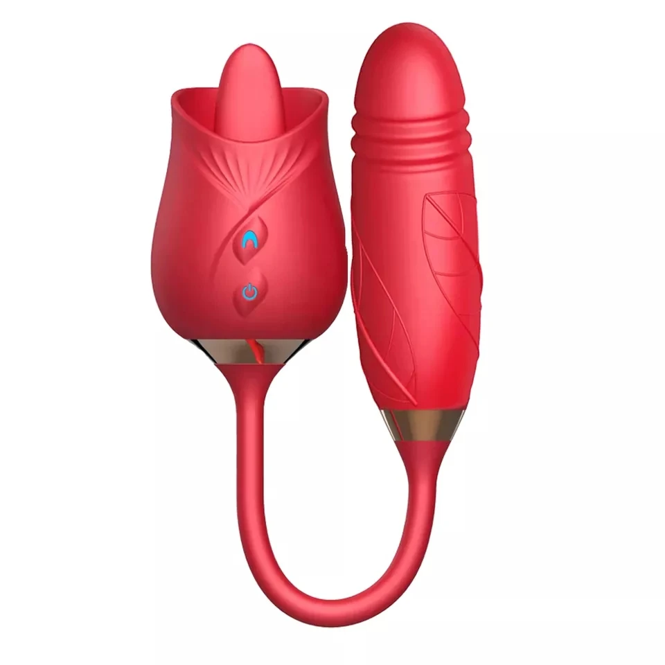 Portable G-Spot Clitoris Rose Vibrator With Ball Vibrating For Women Clitoris Stimulator