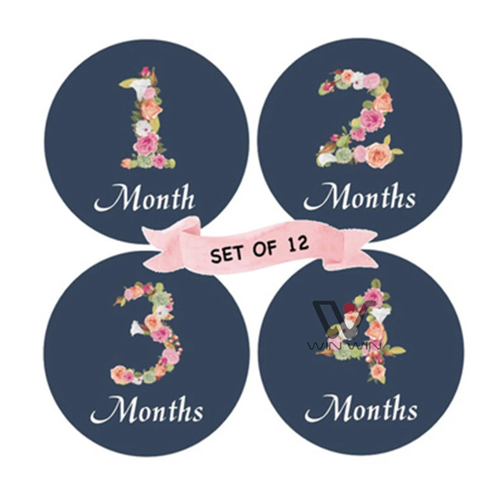 Baby Milestone Plaques Milestone Cards Custom Logo Baby Wooden Monthly Milestone Christmas Card Giveaway Gift