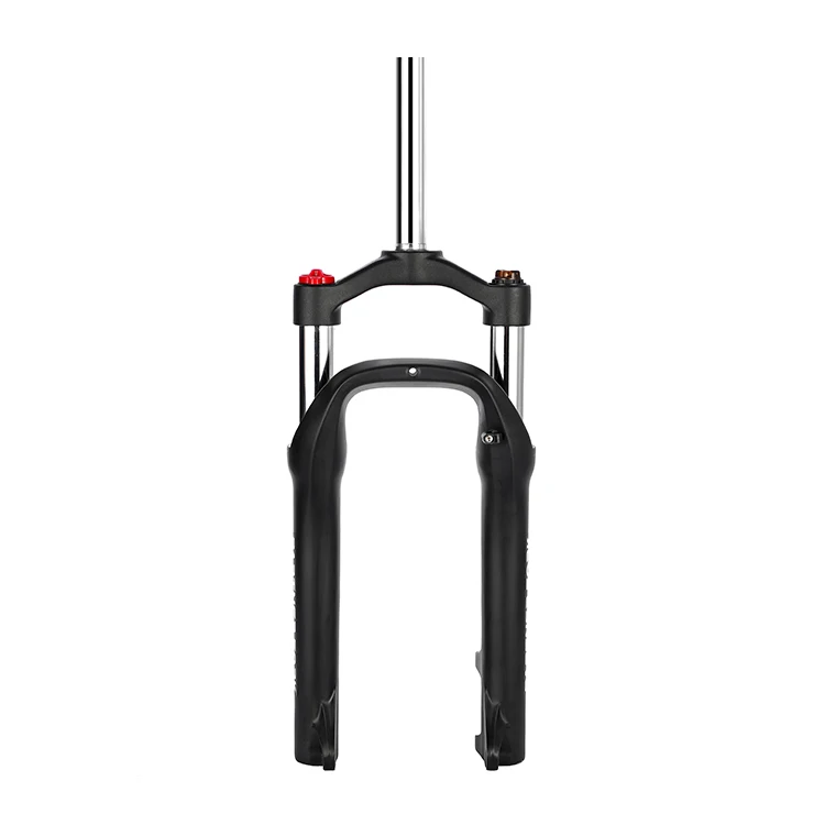 
20 Inch Disc Brake Snow Bike Fat Bicycle Coil Spring Aluminum Magnesium Alloy Suspension Front Forks For 4.0 Tires 