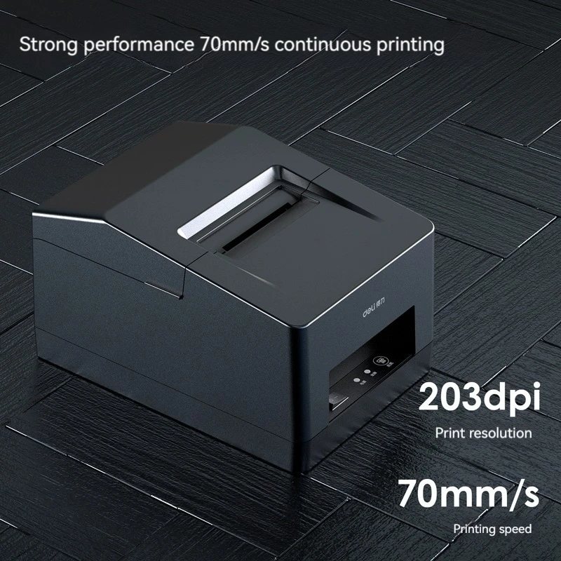 Deli DL-5801P high quality Printer Automatic Thermal Note Printer Cashier mobile phone taking Bluetooth receipt barcode printer
