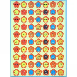 100 sheets Kawaii Children Cartoon PVC Chrome Puffy Stickers