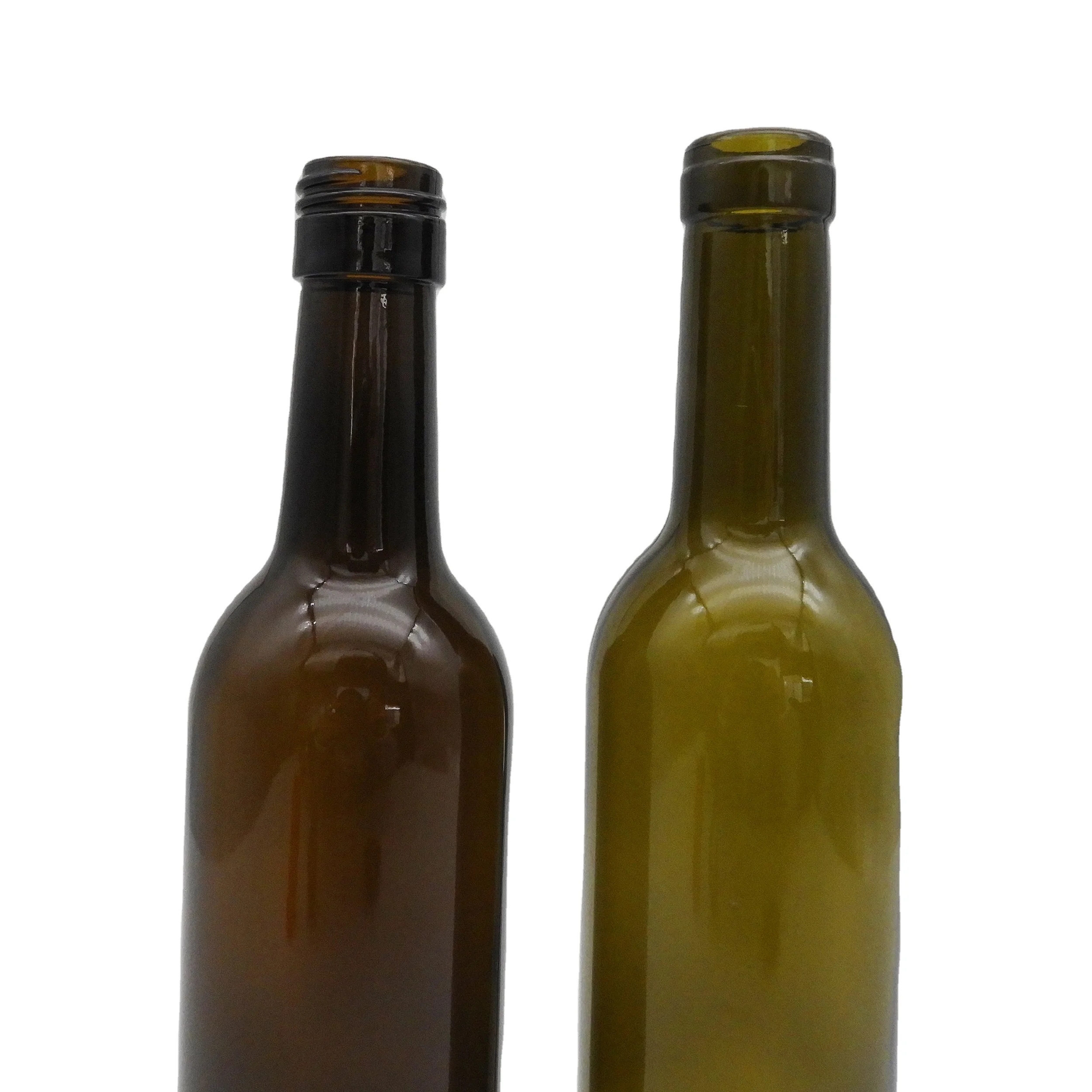 Antique Green 75cl/750ML Wine Glass Bottle with Screw Cap for Bordeaux Mineral Water Drinking Screen Printing Wholesale Price