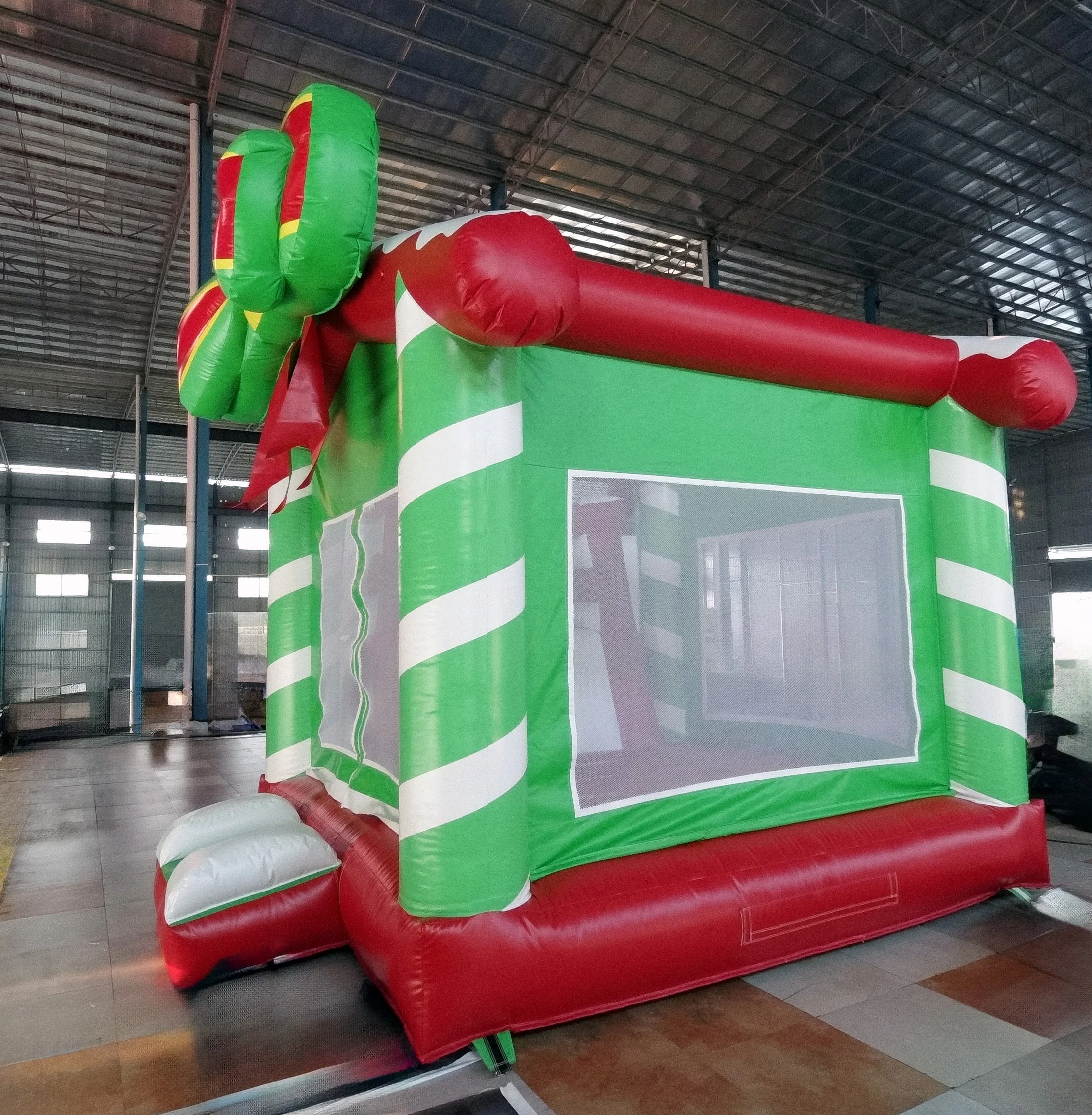 Inflatable Bouncer Castle Christmas Inflatable Bounce House Commercial Customized Xmas Decoration Christmas 1 Piece Durable