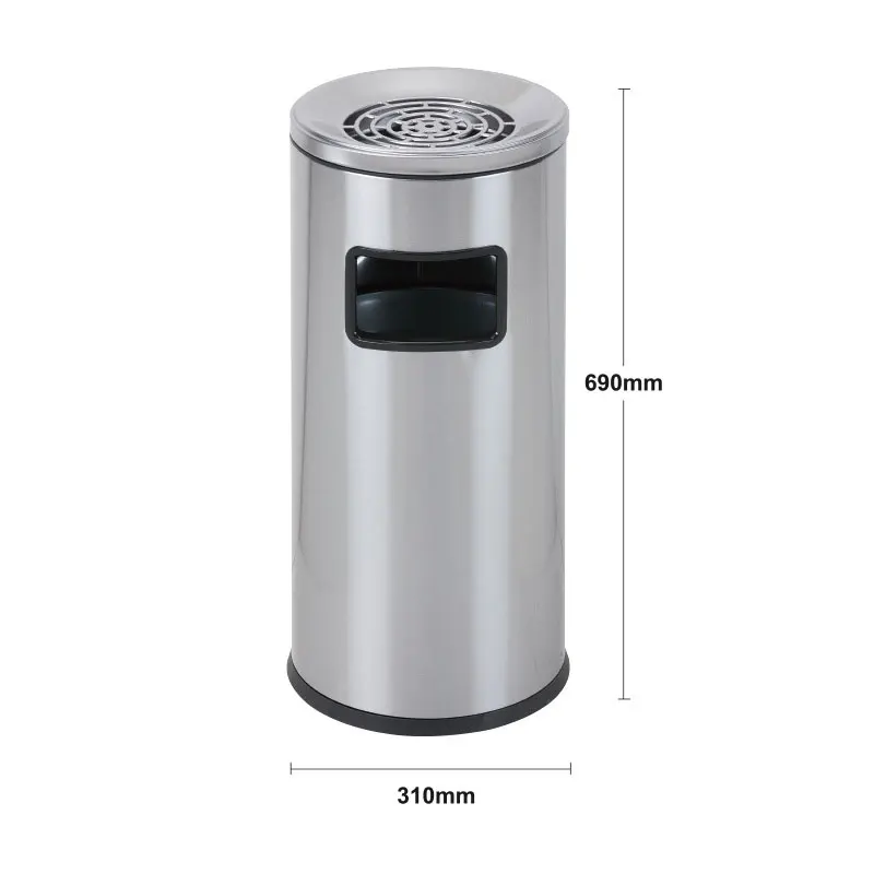 New style storage bucket trash can shape exterior outdoor metal street recycle garbage cans